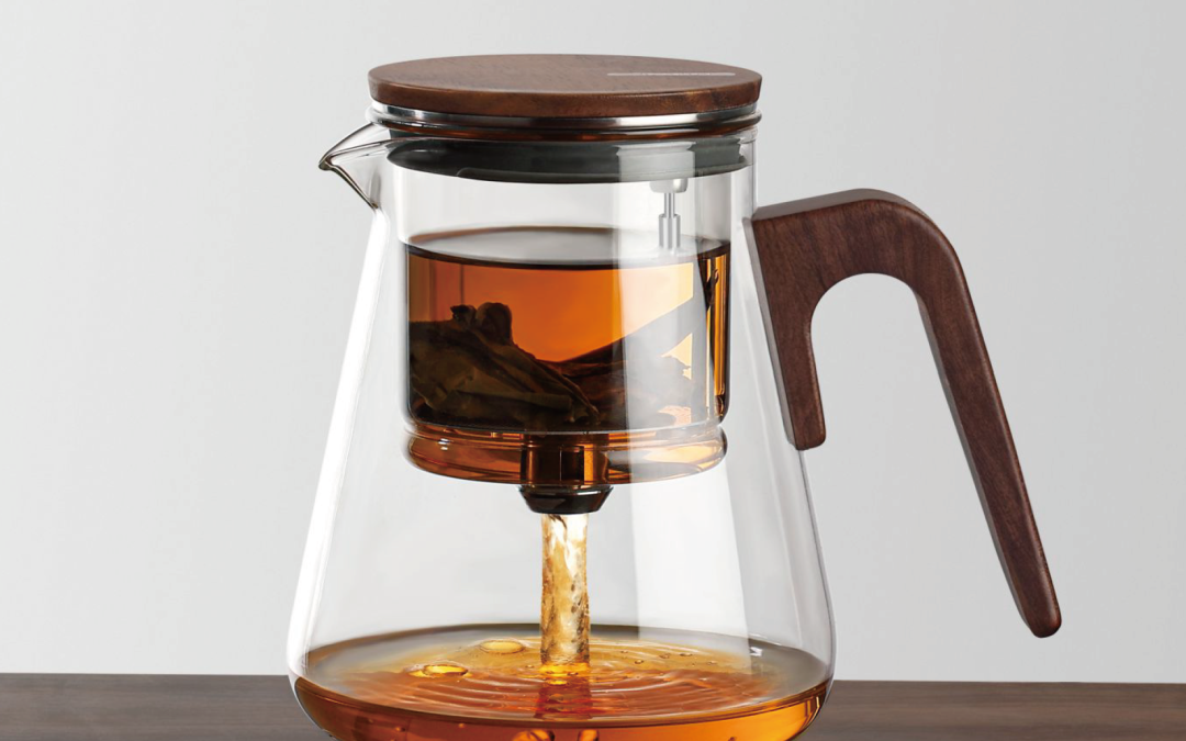 Samadoyo Glass Gong Fu Teapot with Maple Lid – 800ml (NEW)